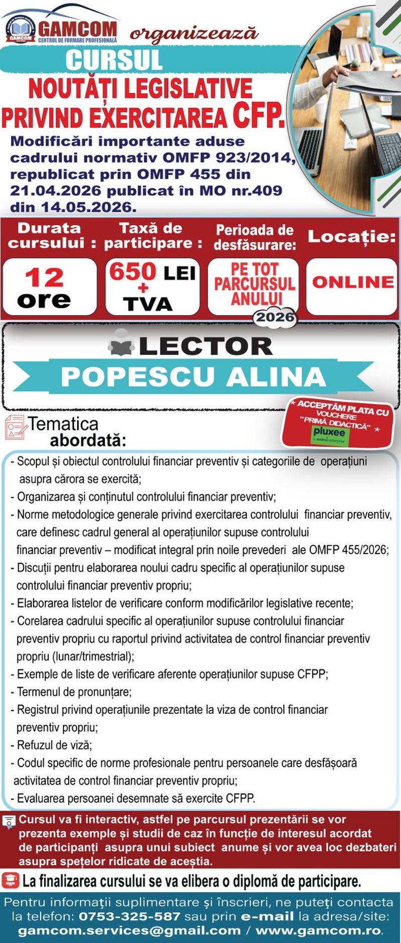 Noutăți legislative