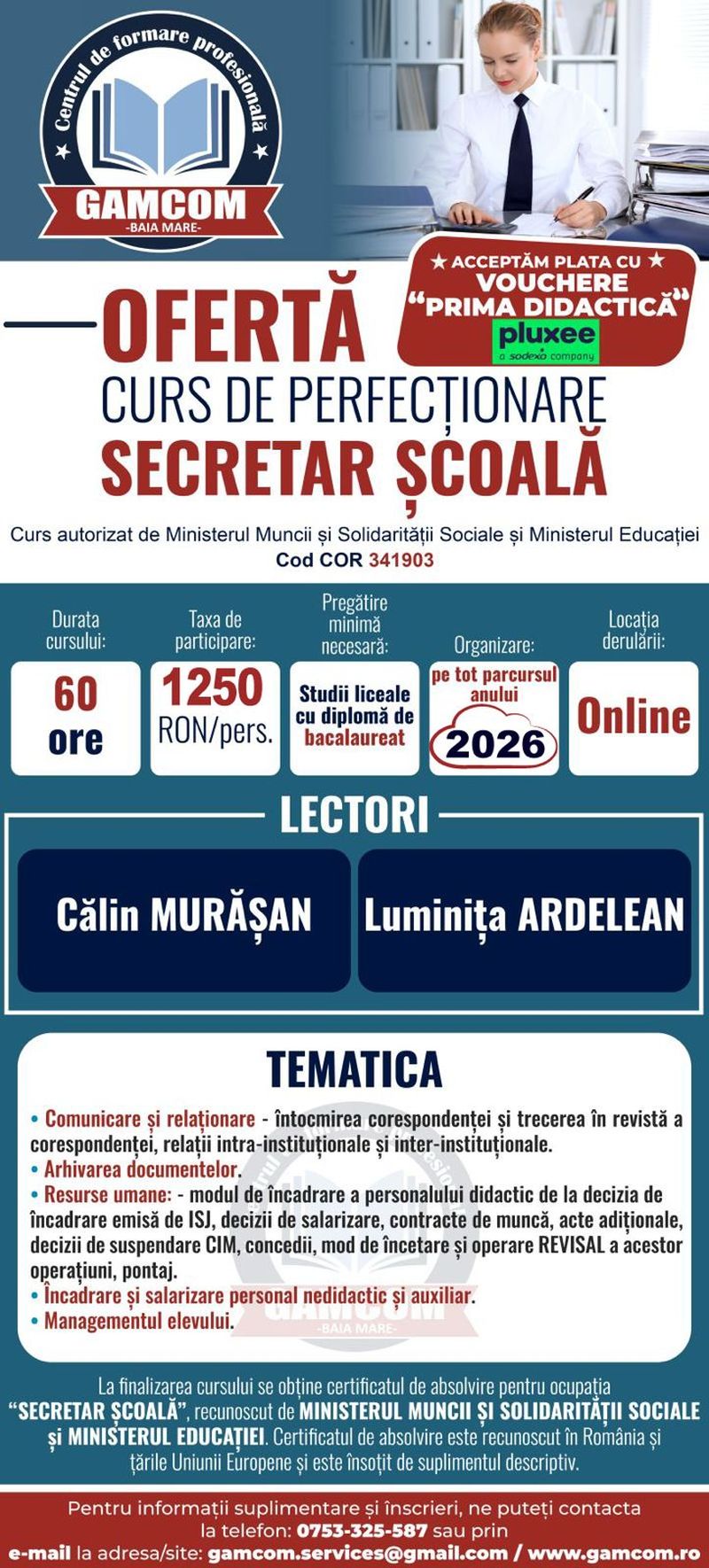 Secretar școală